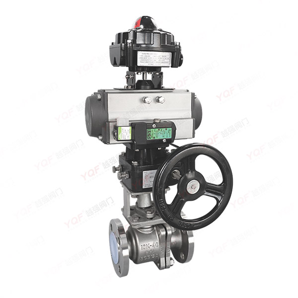 襯氟氣動法蘭球閥